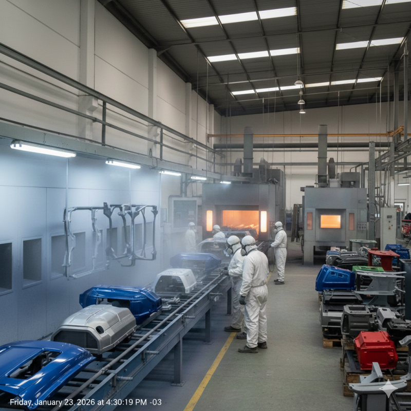 Pintura Eletrostática a Pó: Como Melhorar a Proteção e Durabilidade das Suas Superfícies