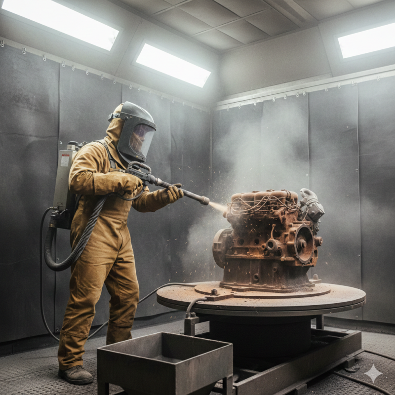 Jateamento com Abrasivos: Revolucionando a Preparação de Superfícies Metálicas na Indústria